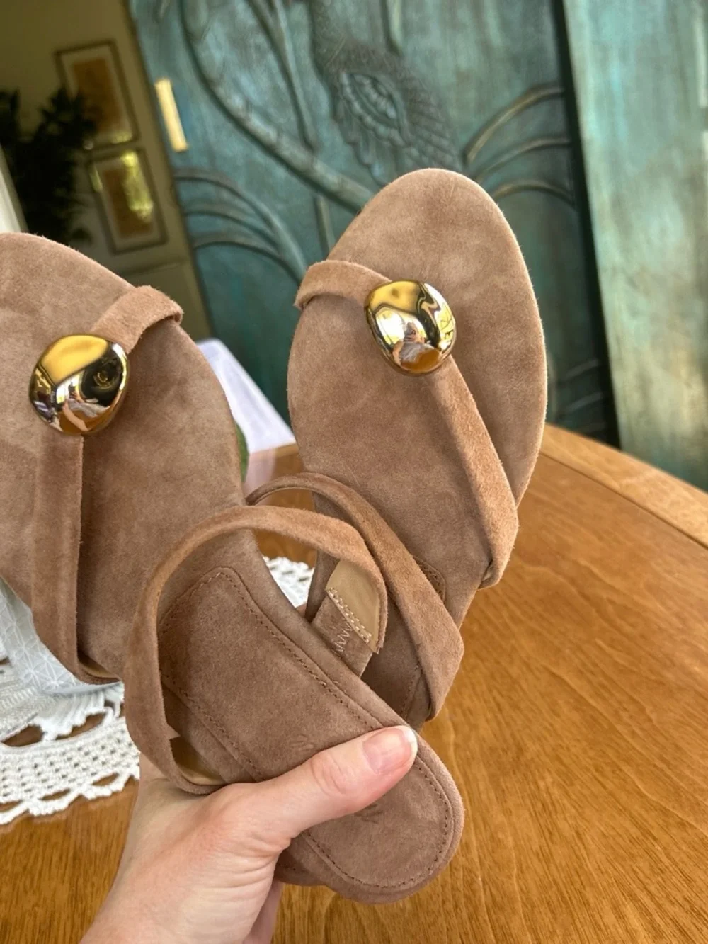 NWOT Madewell The Mila Organic Hardware Thong Slide Sandal
